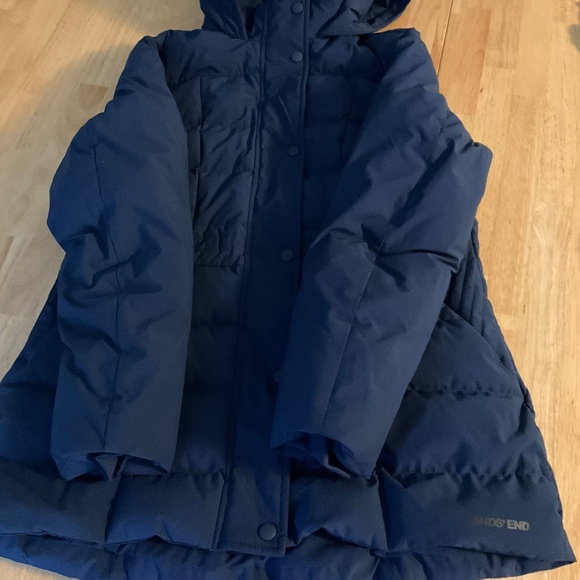 Lands End HyperDry 600 Fill Down Puffer Jacket Women’s Navy Sz Small 6-8 NWT - Picture 9 of 15